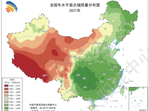 全國各省太陽能資源與發(fā)電小時(shí)數(shù)